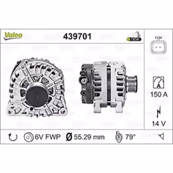 Alternateur - VALEO - 439701 - ALT-ORIGINS--PSADV6DW10DW12Euro5