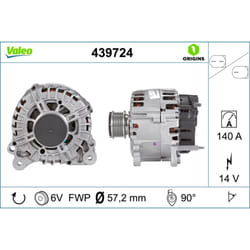 Alternateur VALEO ORIGINS NEW VALEO 439724