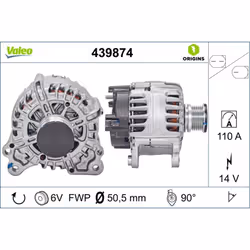Alternateur VALEO ORIGINS NEW VALEO 439874