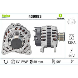 Alternateur VALEO ORIGINS NEW VALEO 439983