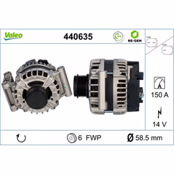 Alternateur VALEO RE-GEN VALEO 440635