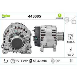 Alternateur VALEO 443005