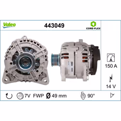Alternateur VALEO 443049