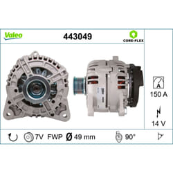 Alternateur VALEO 443049