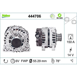 Alternateur VALEO RE-GEN AT VALEO 444706