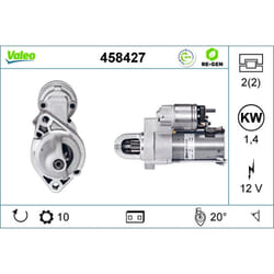 Démarreur VALEO 458427