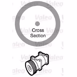 Joint d'étanchéification, conduite de réfrigérant; VALEO; 90347271, 90347271