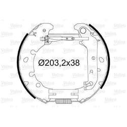 Kit de frein - VALEO - 554827 - KIT PRE MONTES FORD Fiesta Fusion