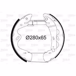 Kit de freins à tambours - VALEO - 554904
