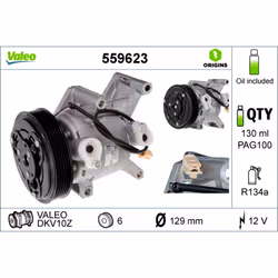 Compresseur de climatisation VALEO ORIGINS NEW VALEO 559623 - Vue supplémentaire 4