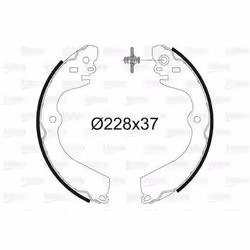 Machoire de frein Nissan pathfinder (r50) - VALEO - 564195