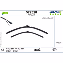 Balais d'essuie-glace plats VALEO VAL572328