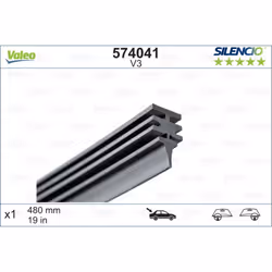 Balai d'essuie-glace VALEO 574041, Silencio V3, 480mm, 1 pièce - Vue supplémentaire 4