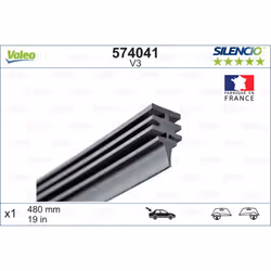 Balai d'essuie-glace VALEO 574041, Silencio V3, 480mm, 1 pièce - Vue supplémentaire 5