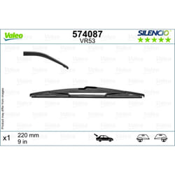 Balai d'essuie-glace VALEO 574087, Silencio, 220mm, Arrière, 1 pièce