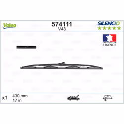 Balai d'essuie-glace VALEO 574111, Silencio V43, 430mm, Avant, 1 pièce - Vue supplémentaire 5