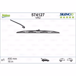 Balai d'essuie-glace VALEO 574127, Silencio VR2, 400mm, Arrière, 1 pièce - Vue supplémentaire 4