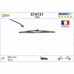 Balai d'essuie-glace VALEO 574131, Silencio VR6, 450mm, Arrière, 1 pièce - Vue supplémentaire 5