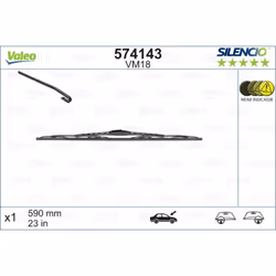 Balai d'essuie-glace VALEO 574143, Silencio VM18, 590mm, Avant, 1 pièce - Vue supplémentaire 4