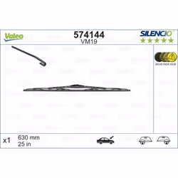 Balai d'essuie-glace VALEO 574144, Silencio VM19, 630mm, Avant, 1 pièce - Vue supplémentaire 4