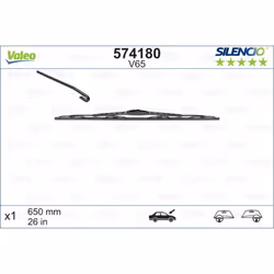 Balai d'essuie-glace VALEO 574180, Silencio V65, 650mm, Avant, 1 pièce - Vue supplémentaire 4