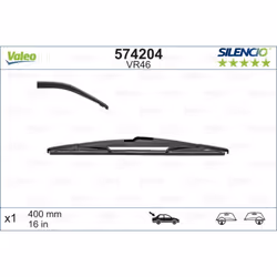 Balai d'essuie-glace VALEO 574204, Silencio VR46, 400mm, Arrière, 1 pièce - Vue supplémentaire 4