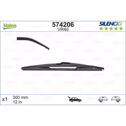 Balai d'essuie-glace VALEO 574206, Silencio VR40, 300mm, Arrière, 1 pièce - Vue supplémentaire 4