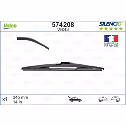 Balai d'essuie-glace VALEO 574208, Silencio VR43, 345mm, Arrière, 1 pièce - Vue supplémentaire 5