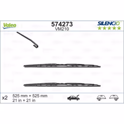 Balai d'essuie-glace VALEO 574273, Silencio VM210, 525mm, Avant, 2 pièce - Vue supplémentaire 4