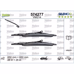 Balai d'essuie-glace VALEO 574277, Silencio VM214, 650mm, Avant, 2 pièce - Vue supplémentaire 4