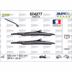 Balai d'essuie-glace VALEO 574277, Silencio VM214, 650mm, Avant, 2 pièce - Vue supplémentaire 5
