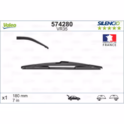 Balai d'essuie-glace VALEO 574280, Silencio VR35, 180mm, Arrière, 1 pièce - Vue supplémentaire 5