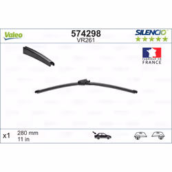 Balai d'essuie-glace VALEO 574298, Silencio Xtrm VR261, 280mm, Arrière, 1 pièce - Vue supplémentaire 5