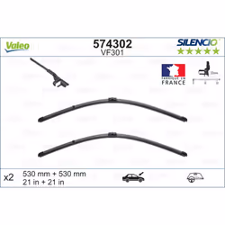 Balai d'essuie-glace VALEO 574302, Silencio Xtrm VF301, 530mm, Avant, 2 pièce - Vue supplémentaire 5