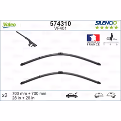Balai d'essuie-glace VALEO 574310, Silencio Xtrm VF401, 700mm, Avant, 2 pièce - Vue supplémentaire 5