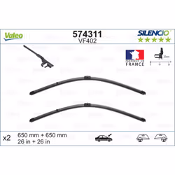 Balai d'essuie-glace VALEO 574311, Silencio Xtrm VF402, 650mm, Avant, 2 pièce - Vue supplémentaire 5