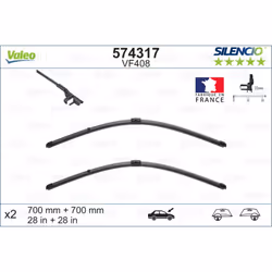 Balai d'essuie-glace VALEO 574317, Silencio Xtrm VF408, 700mm, Avant, 2 pièce - Vue supplémentaire 5