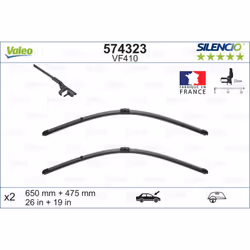 Balai d'essuie-glace VALEO 574323, Silencio Xtrm VF410, 650+475mm, 2 pièce - Vue supplémentaire 5