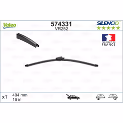 Balai d'essuie-glace VALEO 574331, Silencio Xtrm VR252, 404mm, Arrière, 1 pièce - Vue supplémentaire 5