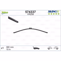 Balai d'essuie-glace VALEO 574337, Silencio Xtrm VR258, 380mm, Arrière, 1 pièce - Vue supplémentaire 4
