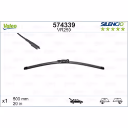 Balai d'essuie-glace VALEO 574339, Silencio Xtrm VR259, 500mm, Arrière, 1 pièce - Vue supplémentaire 4