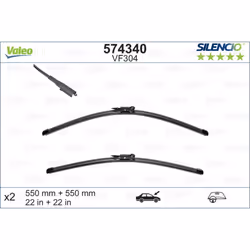 Balai d'essuie-glace VALEO 574340, Silencio Xtrm VF304, 550mm, Avant, 2 pièce - Vue supplémentaire 4