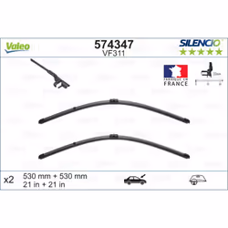 Balai d'essuie-glace VALEO 574347, Silencio Xtrm VF311, 530mm, Avant, 2 pièce - Vue supplémentaire 5