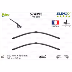 Balai d'essuie-glace VALEO 574395, Silencio Xtrm VF450, 800+750mm, 2 pièce - Vue supplémentaire 5