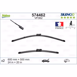 Balai d'essuie-glace VALEO 574462, Silencio Xtrm VF362, 600+500mm, 2 pièce - Vue supplémentaire 5