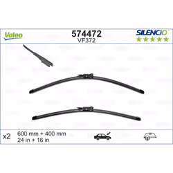 Balai d'essuie-glace VALEO 574472, Silencio Xtrm VF372, 600+400mm, 2 pièce - Vue supplémentaire 4