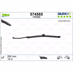 Balais d'essuie-glace plats VALEO VAL574565