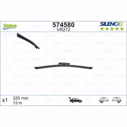 Balai d'essuie-glace VALEO 574580, Silencio Xtrm VR272, 335mm, Arrière, 1 pièce - Vue supplémentaire 4