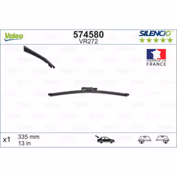 Balai d'essuie-glace VALEO 574580, Silencio Xtrm VR272, 335mm, Arrière, 1 pièce - Vue supplémentaire 5