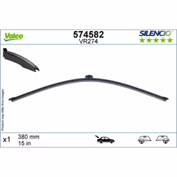 Balai d'essuie-glace VALEO 574582, Silencio Xtrm VR274, 380mm, Arrière, 1 pièce - Vue supplémentaire 4